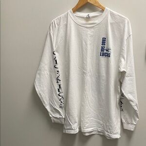 Cabo San Lucas White cotton Long-Sleeve Graphic Tee